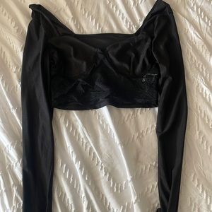 Black lace long sleeve